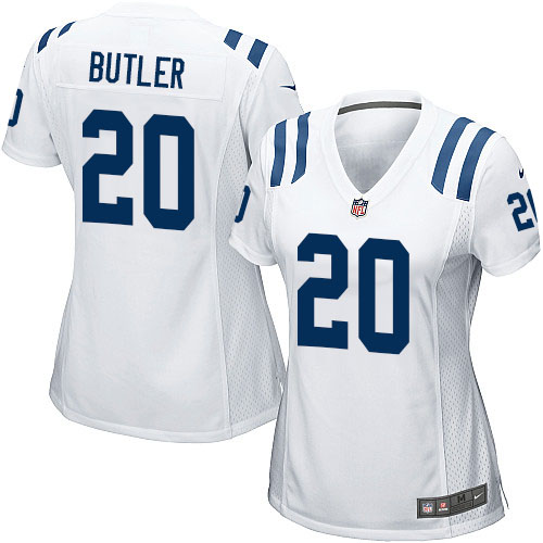 Women's Game Darius Butler Nike Jersey White Road - #20 NFL Indianapolis Colts